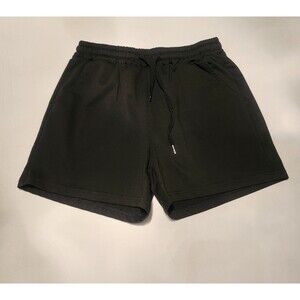 Shein Black Drawstring Waist Athletic Shorts Women's Loungewear Casual sz small